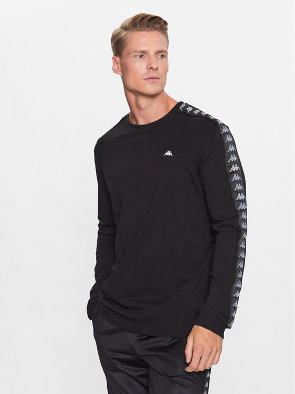 Kappa Kappa Тениска с дълъг ръкав 312007 Черен Regular Fit