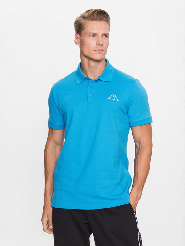 Kappa Kappa Тениска с яка и копчета 303173 Син Regular Fit