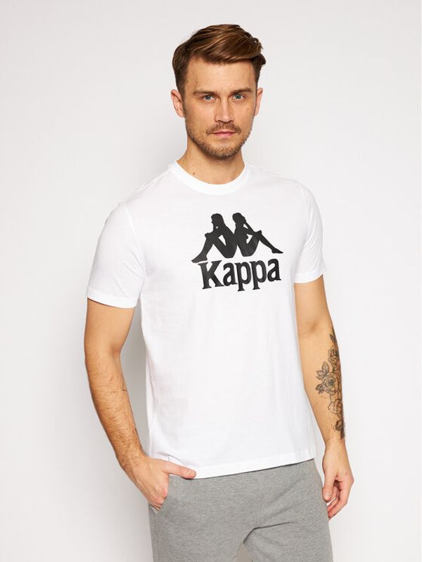 Kappa Kappa Тишърт 303910 Бял Regular Fit