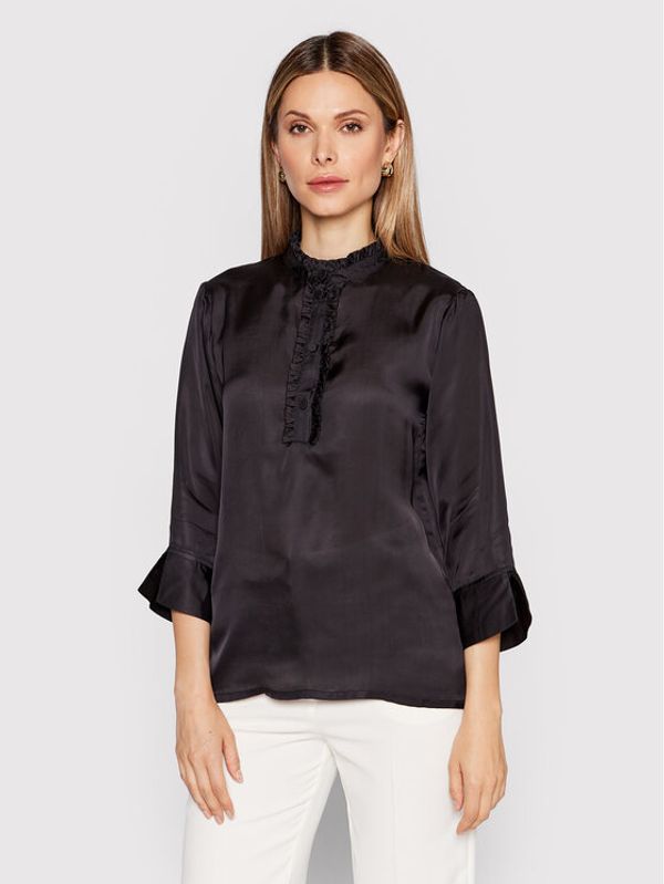 Karen by Simonsen Karen by Simonsen Блуза Dagmar 10103961 Черен Casual Fit