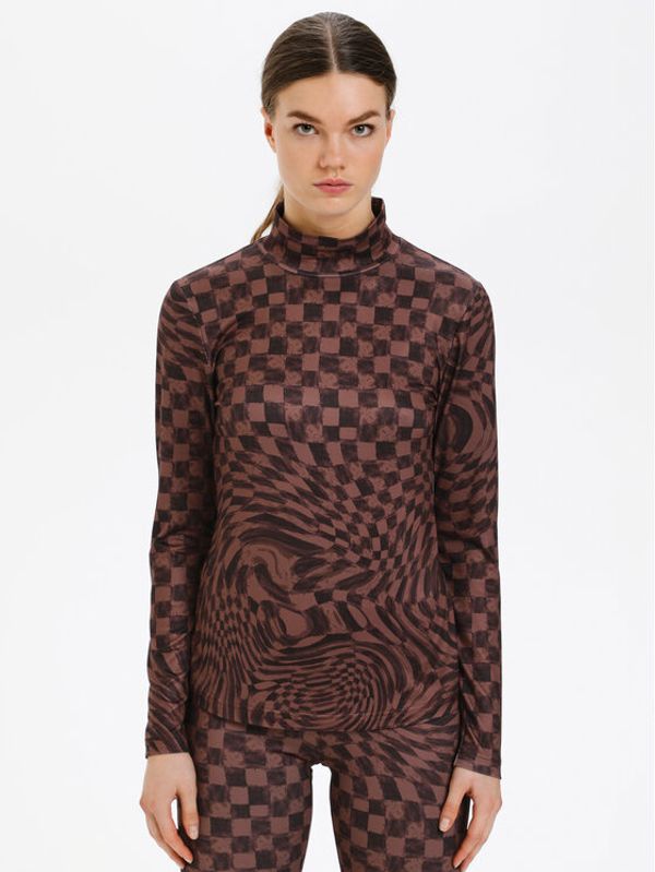 Karen by Simonsen Karen by Simonsen Блуза Erol 10104054 Кафяв Slim Fit