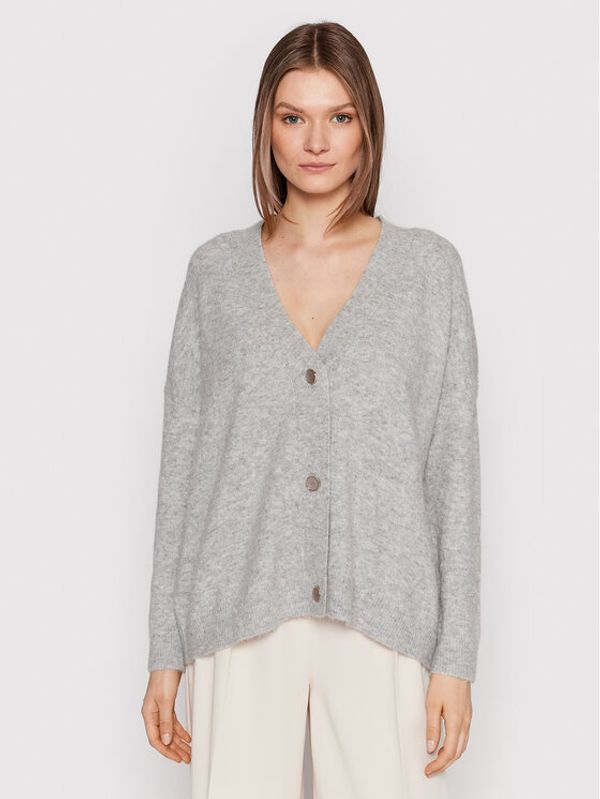 Karen by Simonsen Karen by Simonsen Кардиган Nora 10103292 Сив Regular Fit