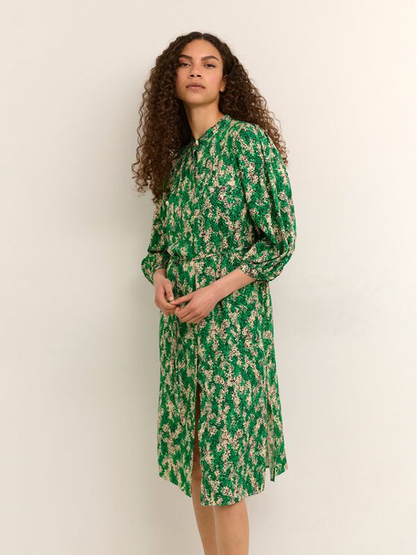 Karen by Simonsen Karen by Simonsen Лятна рокля Grace 10104188 Зелен Relaxed Fit