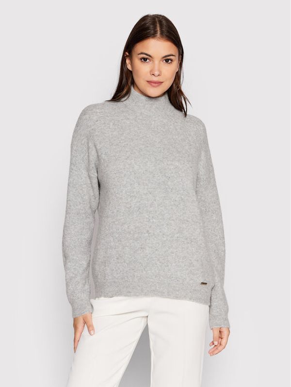 Karen by Simonsen Karen by Simonsen Поло Nora 10103291 Сив Casual Fit