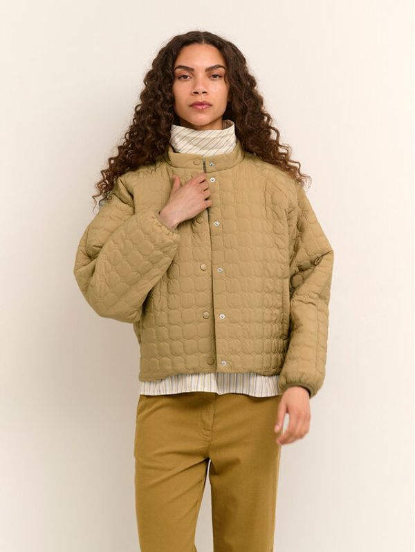 Karen by Simonsen Karen by Simonsen Пухено яке Gaunes 10104153 Златист Loose Fit