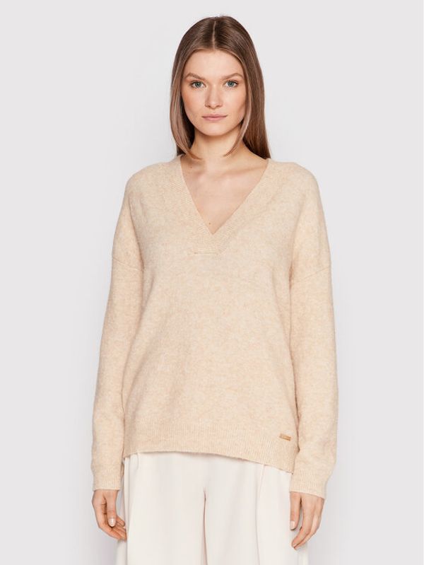 Karen by Simonsen Karen by Simonsen Пуловер Nora 10103293 Бежов Relaxed Fit