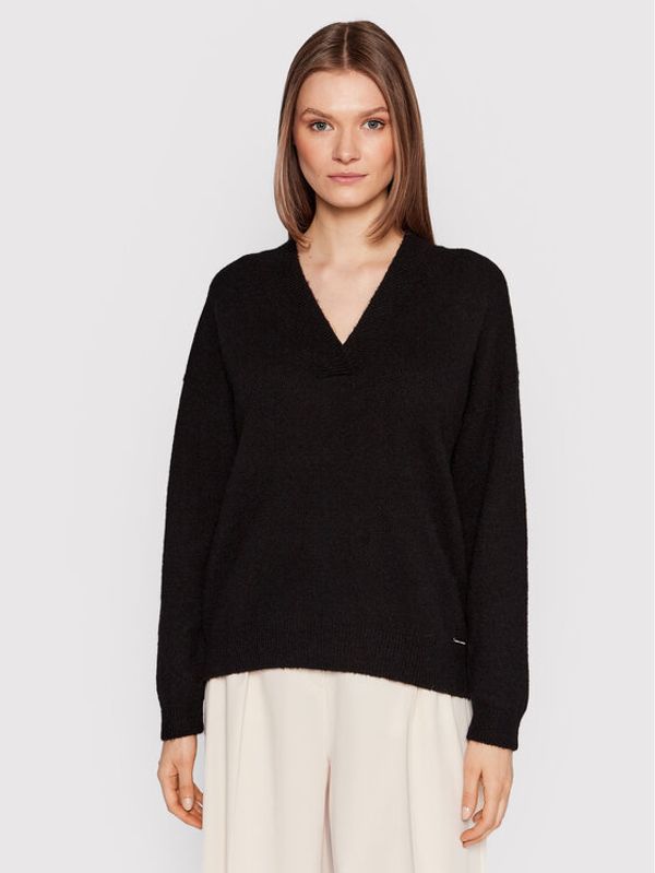 Karen by Simonsen Karen by Simonsen Пуловер Nora 10103293 Черен Relaxed Fit