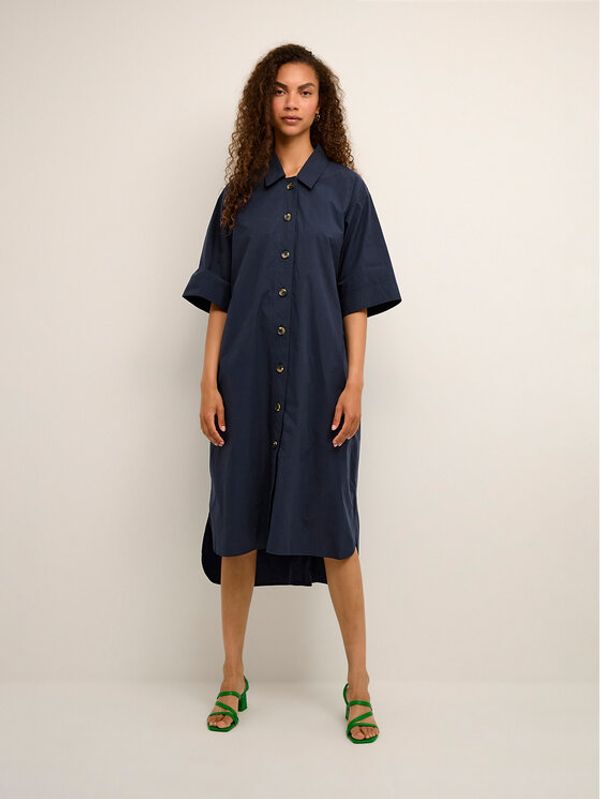 Karen by Simonsen Karen by Simonsen Рокля тип риза Hayden 10104278 Тъмносин Loose Fit