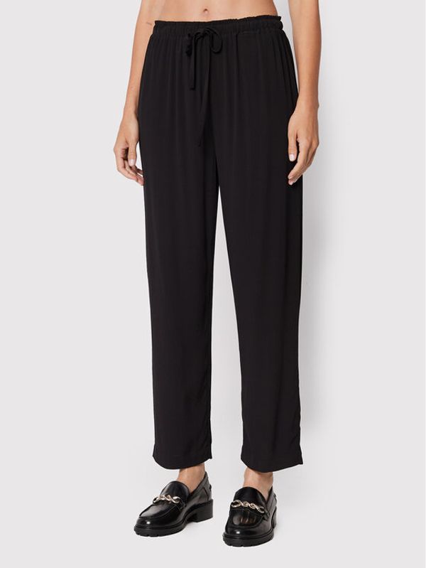 Karen by Simonsen Karen by Simonsen Текстилни панталони Dara 10103995 Черен Casual Fit