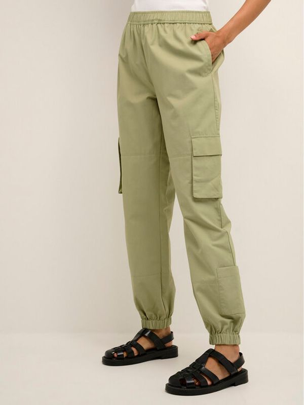 Karen by Simonsen Karen by Simonsen Текстилни панталони Henley 10104316 Зелен Baggy Fit