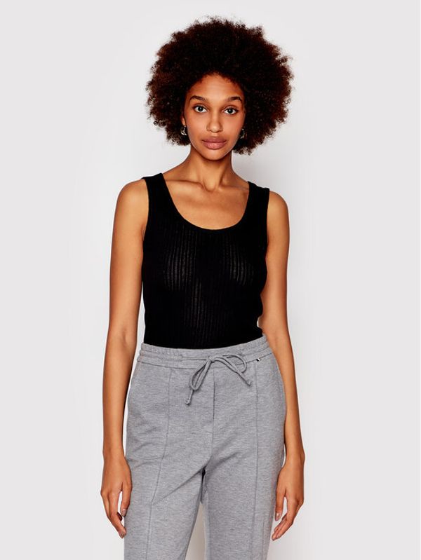 Karen by Simonsen Karen by Simonsen топ Una 10103976 Черен Slim Fit