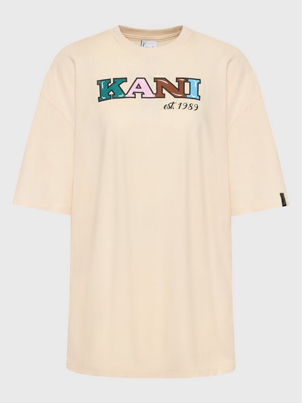 Karl Kani Karl Kani Ежедневна рокля Retro 6130866 Бежов Relaxed Fit