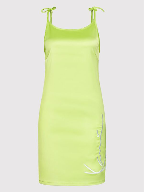 Karl Kani Karl Kani Ежедневна рокля Signature 6160575 Зелен Regular Fit