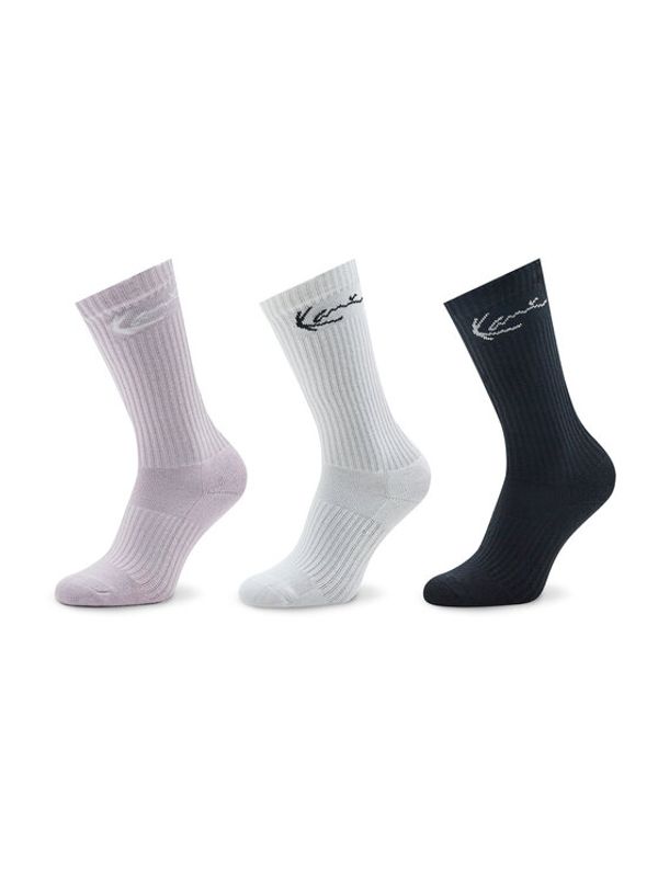 Karl Kani Karl Kani Комплект 3 чифта дълги чорапи мъжки Signature 3-Pack Sock 3104005 Цветен
