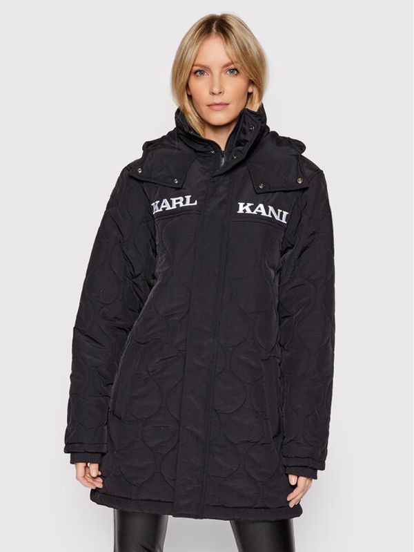 Karl Kani Karl Kani Пухено яке Long Quilted 6076571 Черен Regular Fit