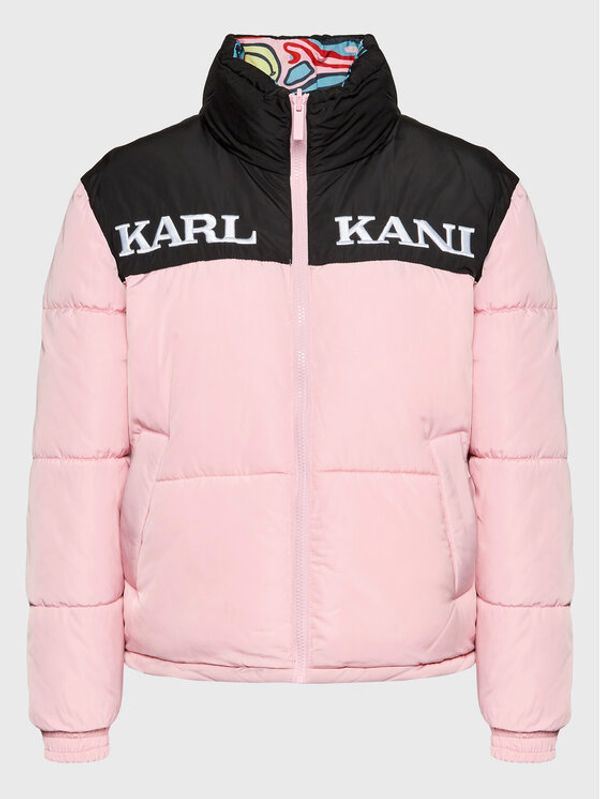 Karl Kani Karl Kani Пухено яке SMILEY Retro Reversible 6176502 Син Regular Fit