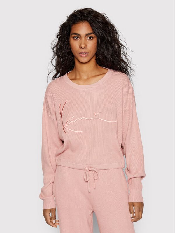 Karl Kani Karl Kani Пуловер Signature 6120024 Розов Relaxed Fit