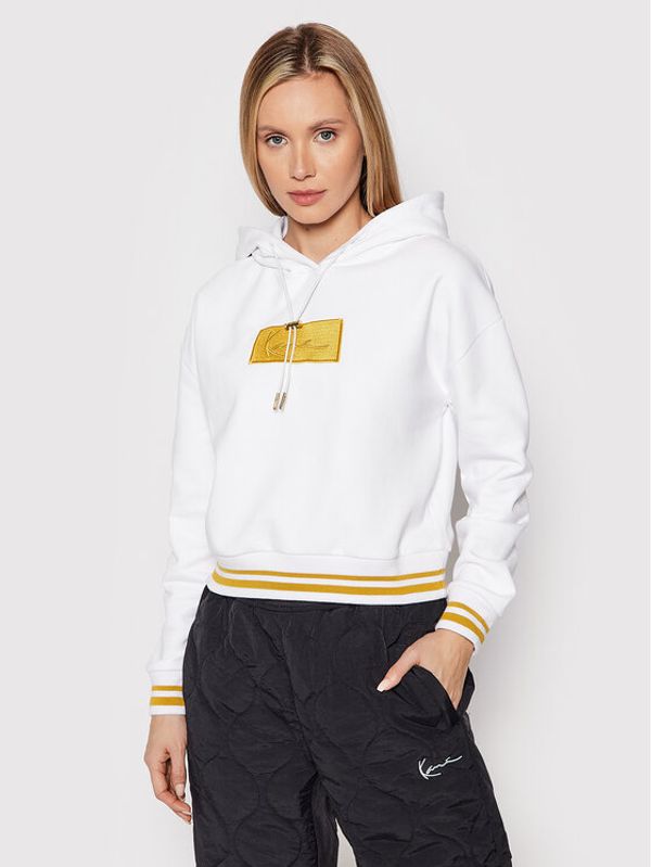 Karl Kani Karl Kani Суитшърт Small Siganture 6128789 Бял Boxy Fit