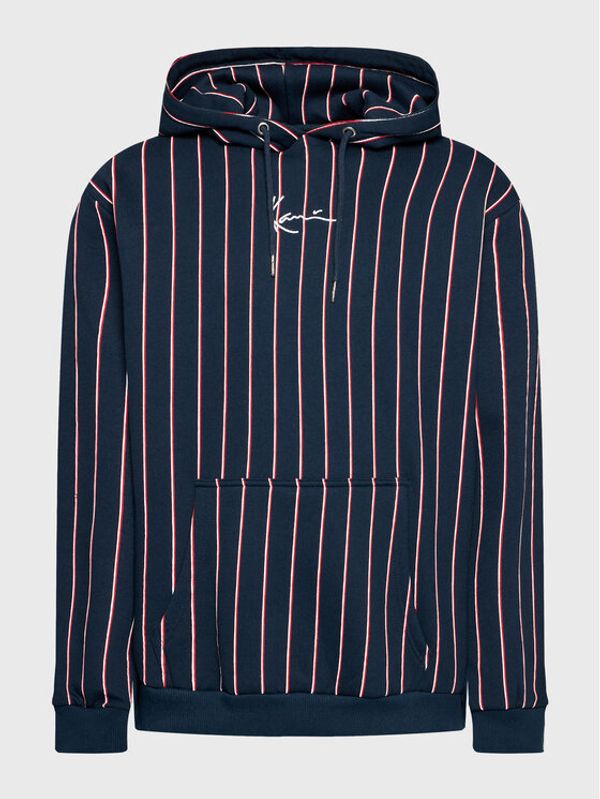 Karl Kani Karl Kani Суитшърт Small Signature Pinstripe 6028203 Тъмносин Relaxed Fit
