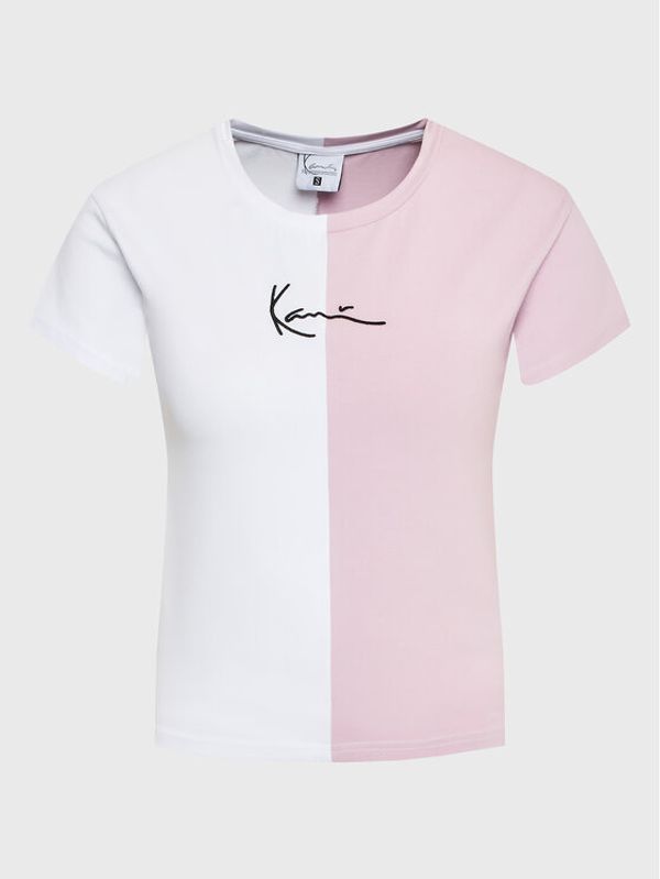 Karl Kani Karl Kani Тишърт Small Signature 6130861 Розов Slim Fit