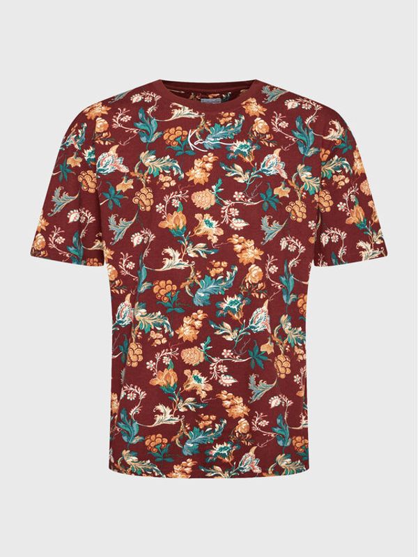 Karl Kani Karl Kani Тишърт Small Signature Flower 6037292 Бордо Relaxed Fit