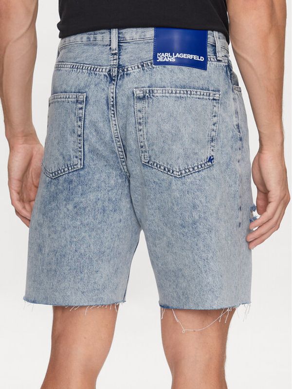 Karl Lagerfeld Jeans Karl Lagerfeld Jeans Дънкови шорти 231D1100 Син Relaxed Fit