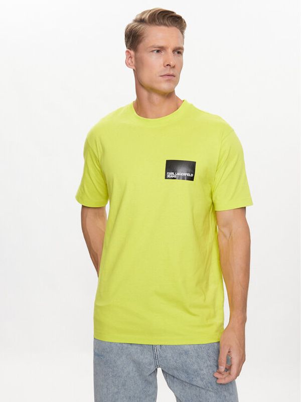 Karl Lagerfeld Jeans Karl Lagerfeld Jeans Тишърт 231D1706 Жълт Regular Fit