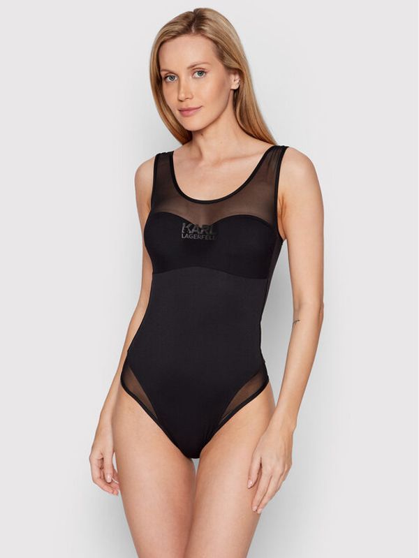 KARL LAGERFELD KARL LAGERFELD Бански костюм KL22WOP04 Черен