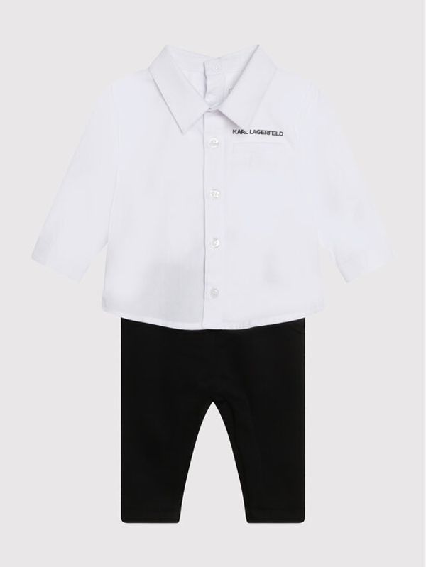 KARL LAGERFELD KARL LAGERFELD Бебешки гащеризон без стъпала Z94064 M Бял Regular Fit