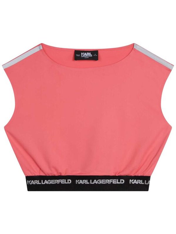 KARL LAGERFELD KARL LAGERFELD Блуза Z15410 S Червен Regular Fit