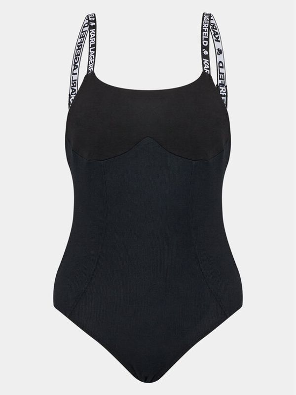 KARL LAGERFELD KARL LAGERFELD Боди Logo 230W2107 Черен