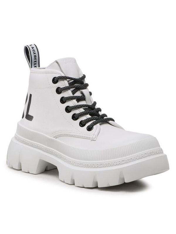KARL LAGERFELD KARL LAGERFELD Боти KL43520 Бял