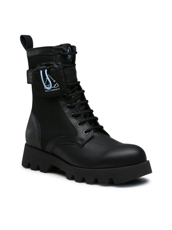 KARL LAGERFELD KARL LAGERFELD Ботуши KL11166 Черен