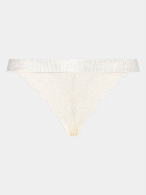 KARL LAGERFELD KARL LAGERFELD Дамски бикини тип бразилиана 230W2117 Бял