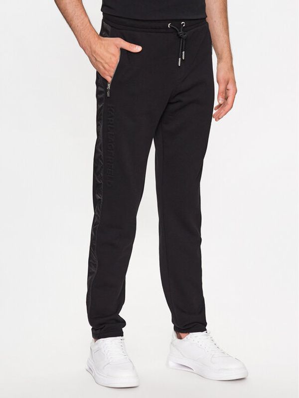 KARL LAGERFELD KARL LAGERFELD Долнище анцуг 705007 532900 Черен Regular Fit