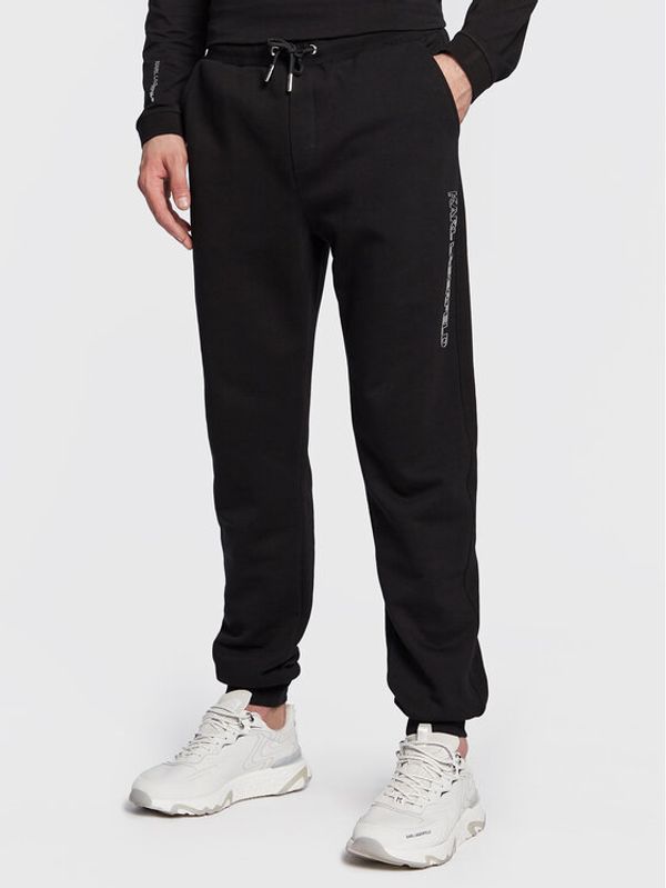 KARL LAGERFELD KARL LAGERFELD Долнище анцуг 705027 524910 Черен Regular Fit