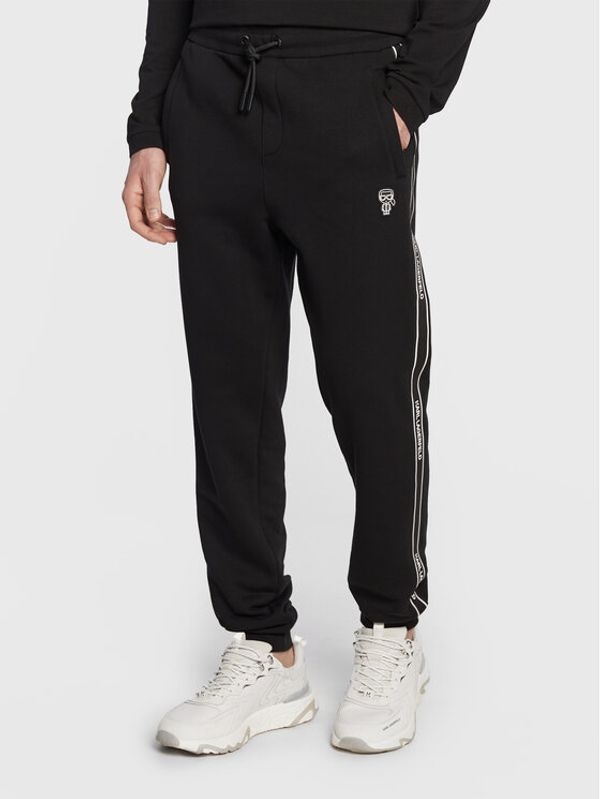 KARL LAGERFELD KARL LAGERFELD Долнище анцуг 705037 524910 Черен Regular Fit