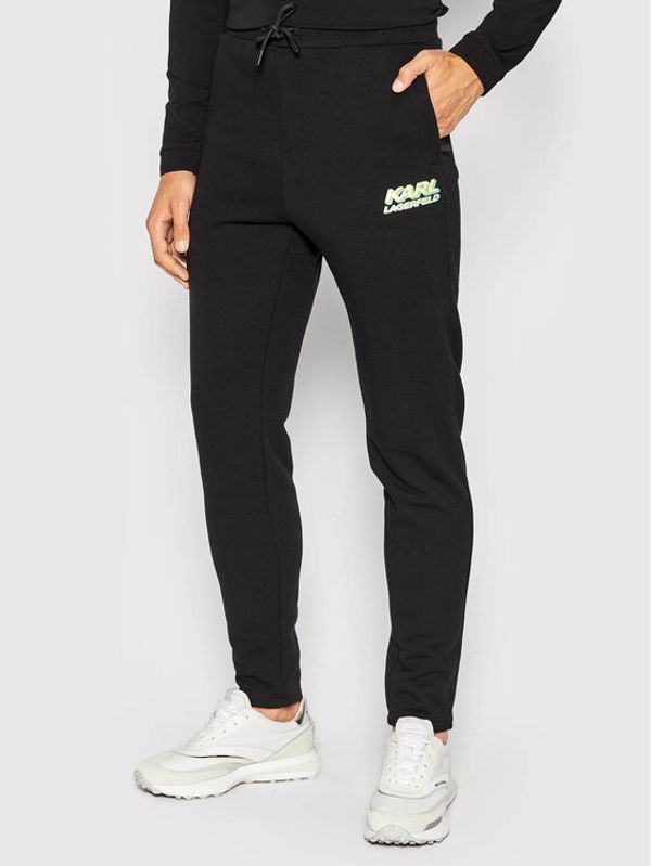 KARL LAGERFELD KARL LAGERFELD Долнище анцуг 705081 523910 Черен Regular Fit