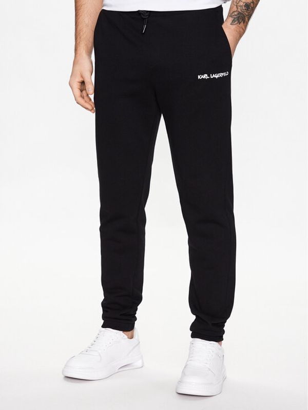 KARL LAGERFELD KARL LAGERFELD Долнище анцуг 705403 531900 Черен Regular Fit