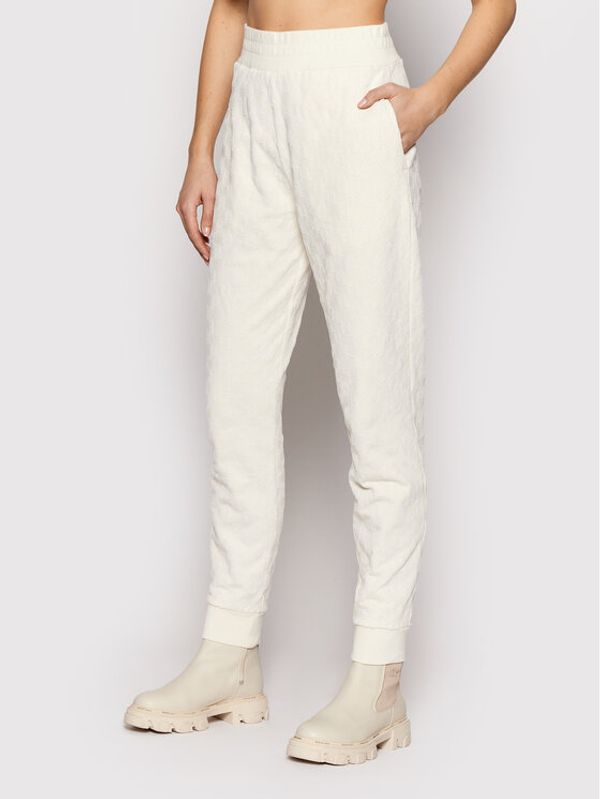 KARL LAGERFELD KARL LAGERFELD Долнище анцуг Allover Kl Flock 216W1083 Бежов Regular Fit