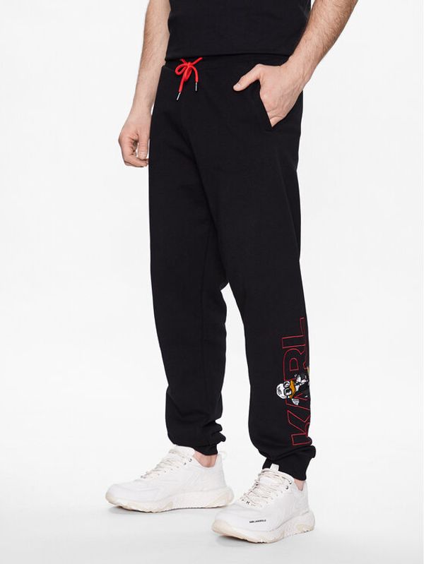 KARL LAGERFELD KARL LAGERFELD Долнище анцуг DISNEY 705099 532930 Черен Regular Fit