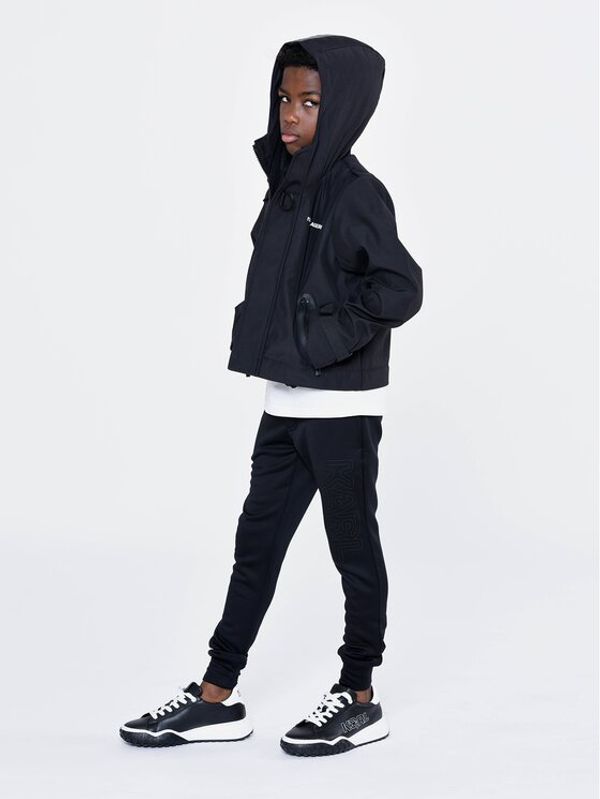 KARL LAGERFELD KARL LAGERFELD Долнище анцуг Z24154 M Черен Regular Fit