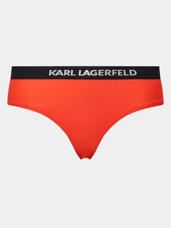 KARL LAGERFELD KARL LAGERFELD Долнище на бански Logo 230W2214 Оранжев