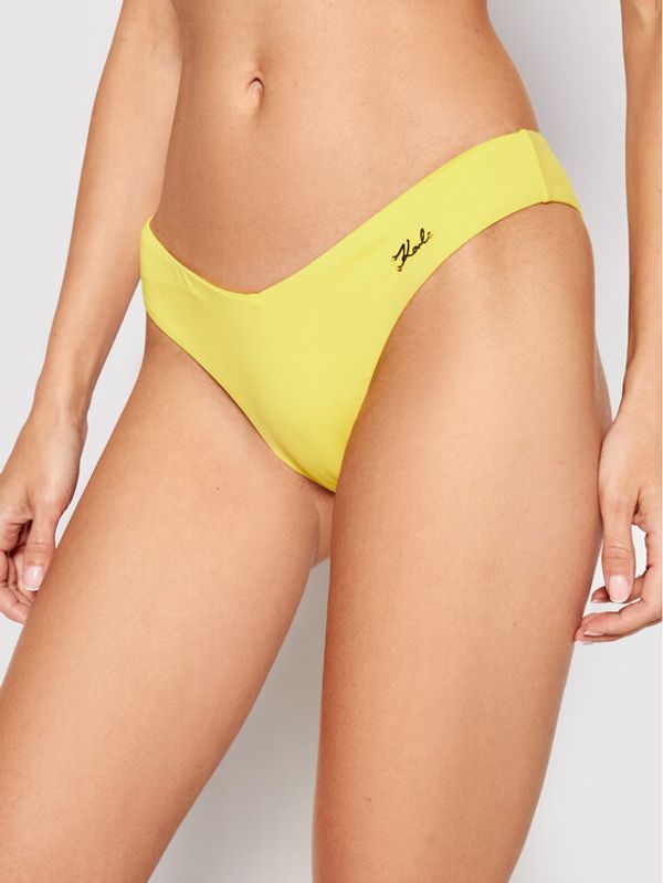 KARL LAGERFELD KARL LAGERFELD Долнище на бански Printed Logo KL21WBT05 Жълт