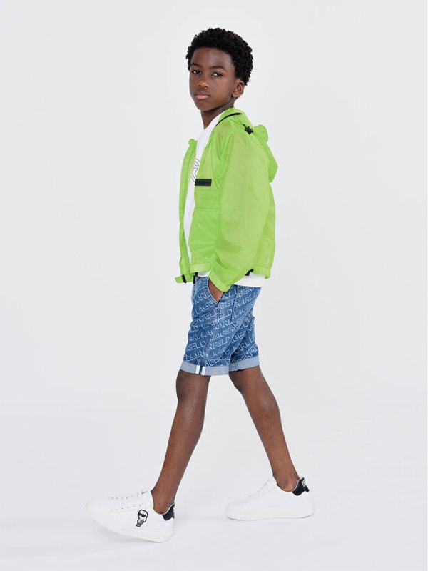 KARL LAGERFELD KARL LAGERFELD Дънкови шорти Z24151 S Тъмносин Regular Fit