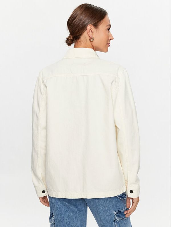 KARL LAGERFELD KARL LAGERFELD Дънково яке 231W1680 Екрю Oversize