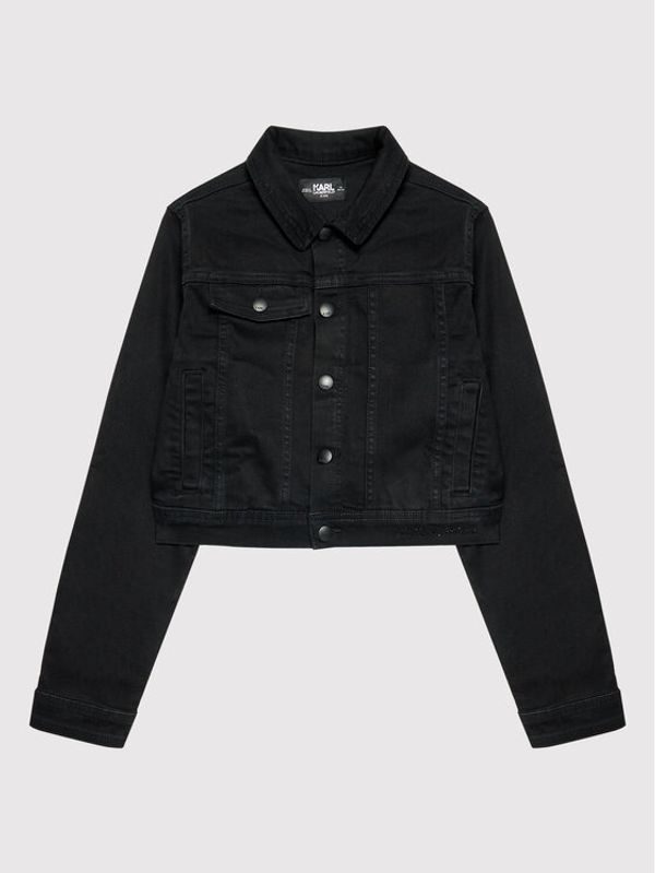 KARL LAGERFELD KARL LAGERFELD Дънково яке Z16127 S Черен Regular Fit