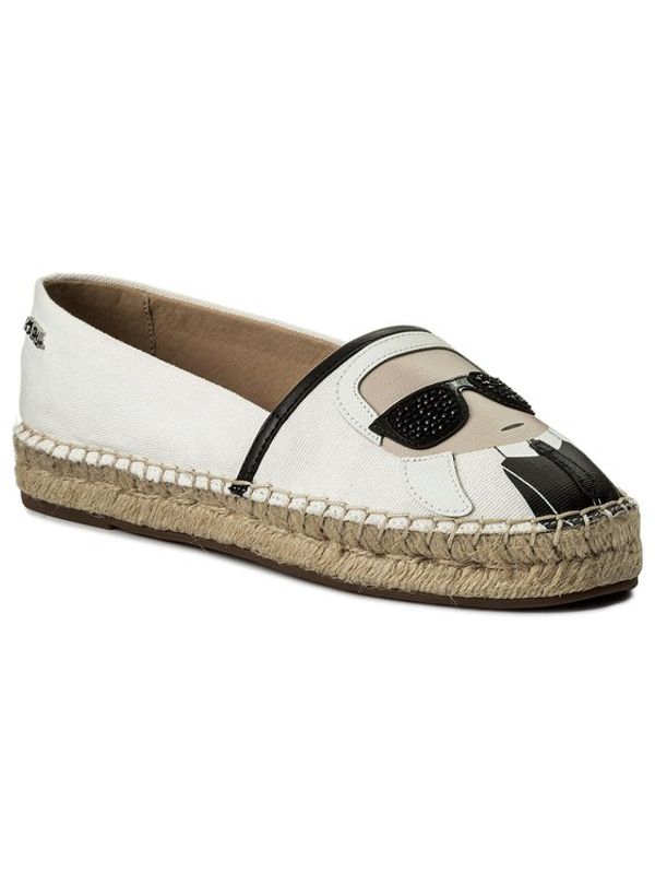 KARL LAGERFELD KARL LAGERFELD Еспадрили KL80111 Бял
