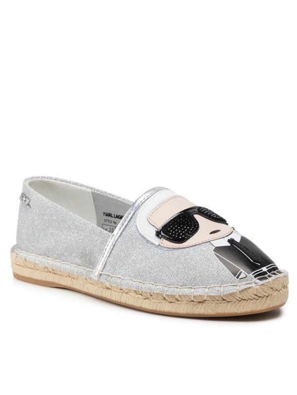 KARL LAGERFELD KARL LAGERFELD Еспадрили KL80111 Сребрист