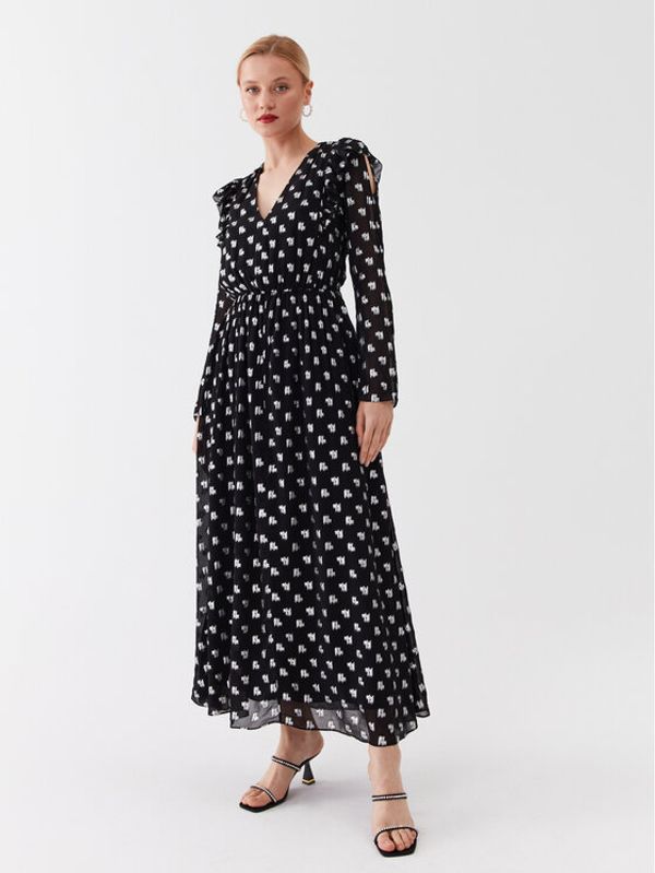 KARL LAGERFELD KARL LAGERFELD Ежедневна рокля 230W1303 Черен Regular Fit
